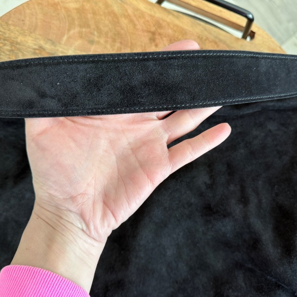 Jimmy Choo Cinch Bucket Bag in Black Suede - Picture 4 of 12